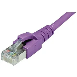 2x Dätwyler IT Infra Patchkabel Cat 6A, S/FTP, 0.5 m, Violett (S/FTP, CAT6a, 0.50 m), Netzwerkkabel