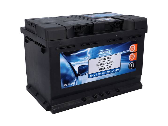 Umove Autobatterie EFB 75Ah / 680A