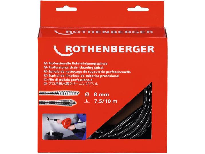 ROTHENBERGER Spirale\, 8mm avec accouplement et âme - 72425
