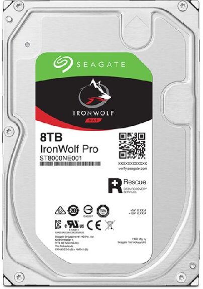 Seagate IronWolf Pro 3.5-inch SATA III 7200 RPM CMR NAS Internal Hard Drive 8TB