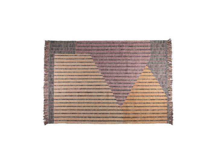 Tapis 160x230 cm en coton rose Hampton