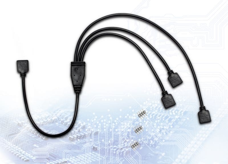 Inter-Tech RGB Verteiler, Y-Kabel, 3 fach, 12V, 48cm 88885466