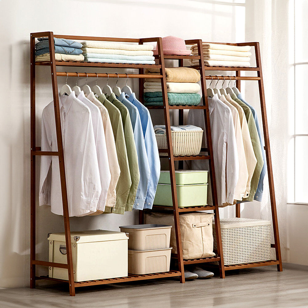 ClassicLiving 157.5cm Clothing Rack Brown