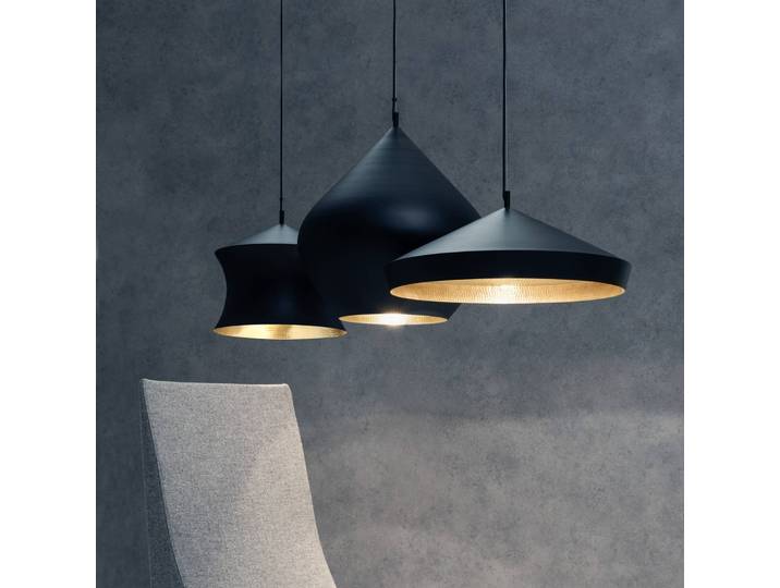 Tom Dixon Hängelampe Beat, dimmbar, schwarz, für Wohn- / Esszimmer, Messing, Design, Pendelleuchte