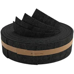 zaun|zu® Sichtschutzstreifen 4x zaunzu Design Vlies VIERTEL Schwarzgrau