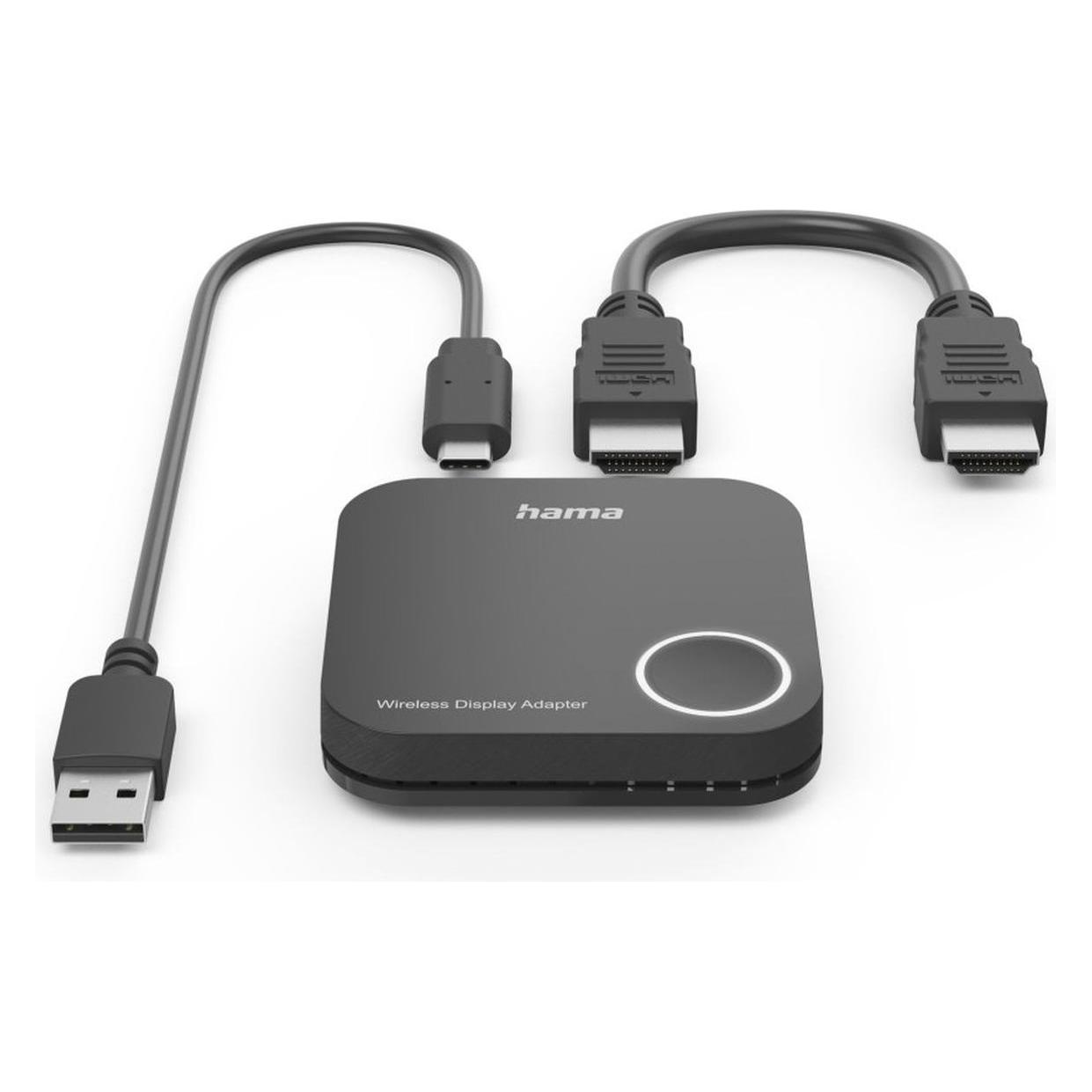 Hama Wireless-Display-Adapter, HDMI, Full-HD 1080p, inkl. Kabel (30 m, HDMI 1) (00200358)