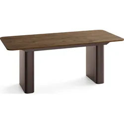 ESSTISCH Riven rechteckig ausziehbar verlängerbar mit Butterfly-Auszug, Eiche Braun Rustikal 180-276/90/76 cm