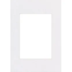 Hama Premium-Passepartout, Arktisweiß, 10 x 15 cm Außen