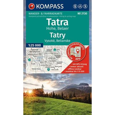 KOMPASS Wanderkarte 2130 Tatra Hohe, Belaer / Tatry, Vysoké, Belianske 1:25.000, Sonstige von , KOMPASS Freytag & Berndt, 978-3-99154-551-4