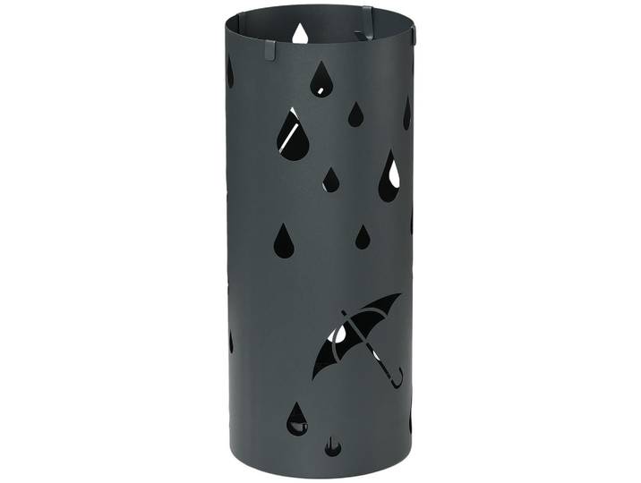 Jamb Schirmständer Ávila Norte Grau Stahl, Metall, 17x17x41 cm, Garderobe, Schirmständer