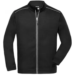Strickfleece-Jacke "JN898" - XS - black/black