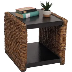 Beistelltisch Nachttisch Sitzhocker Lucca Rattan ~ Bananengeflecht