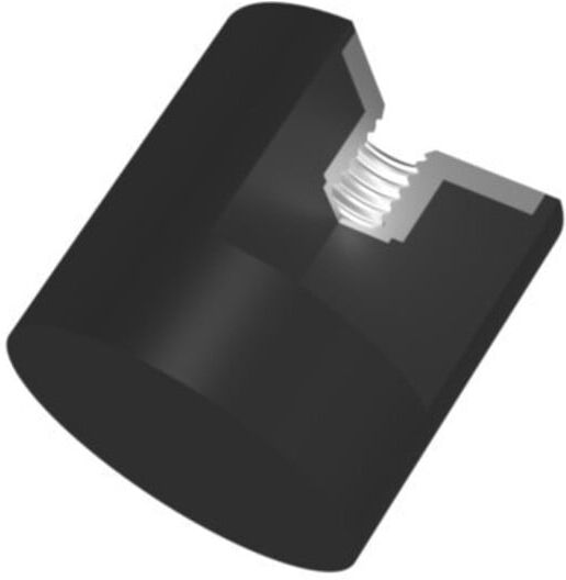 Gummi-Metall-Puffer zylindrisch Typ E D15xH10mm M4 NR57 ; elko