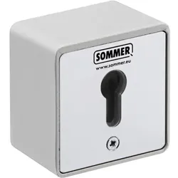 Sommer Schlüsseltaster im Metallgehäuse (Aufputz) ohne Zylinder, 2-Kontakt