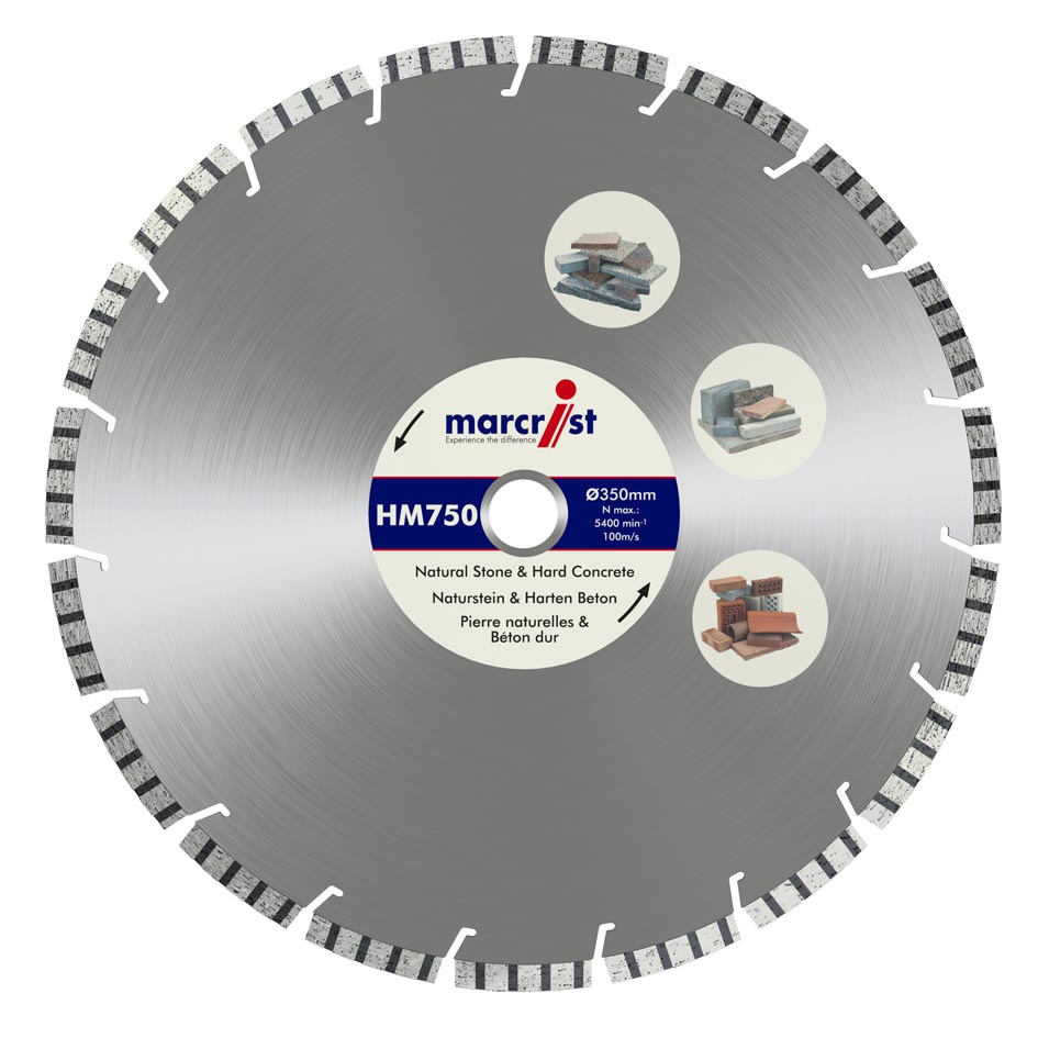 MARCRIST Diamanttrennscheibe HM750 350x30.0 Hartgestein 00201279