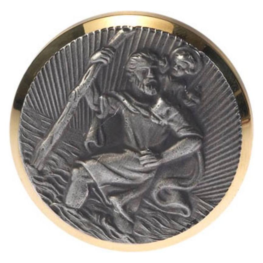 HP Autozubehör Christophorus-Plakette (Ø) 43 mm Gold, Silber (19121)