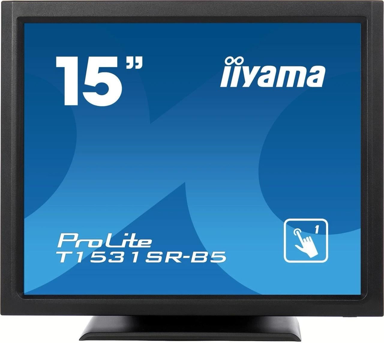 iiyama ProLite T1531SR-B5 computer monitor 38,1 cm (15 inch) XGA LED Touchscreen Zwart