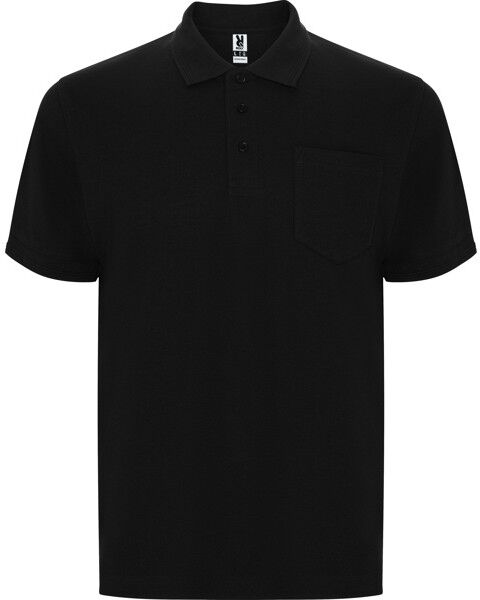 Polo manches courtes personnalisé avec poche Centauro Premium noir S