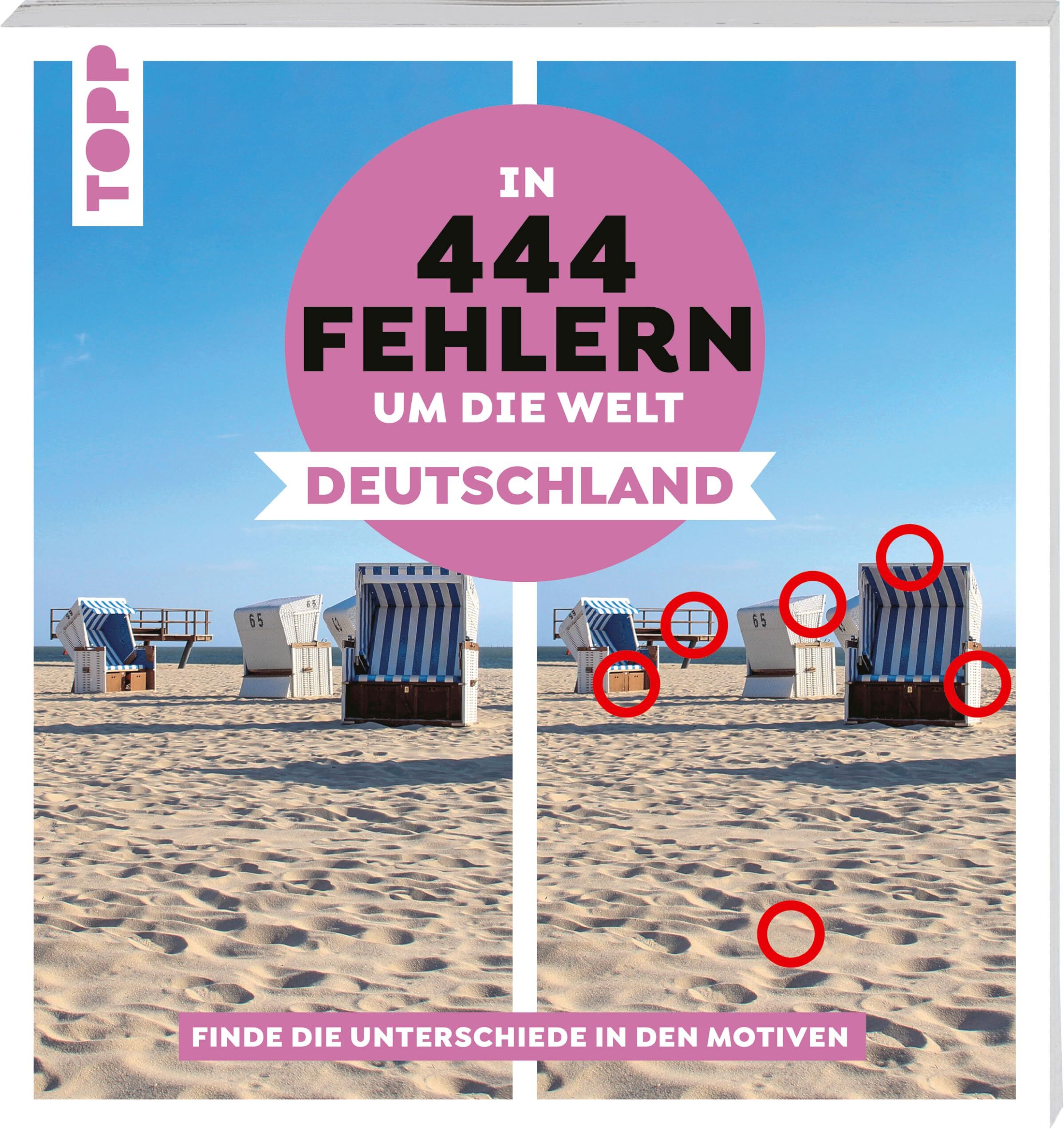Christiane Behnke - In 444 Fehlern um die Welt – Deutschland. Finde die Unterschiede in den schönsten Motiven Deutschlands: Suchbilder mit Fernwehgarantie – Für den Urlaub oder Zuhause - Preis vom 11.10.2026 03:10:56 h