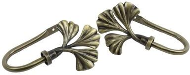 InStyleDesign Antique Brass Luck Curtain Holdback Set (Set of 2) - Antique Brass - n/a