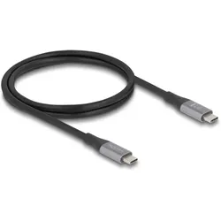 DeLOCK 81191 USB Kabel USB4 Gen 2x2 1 m USB C 40 Gbit/s 240 W Schwarz, Grau