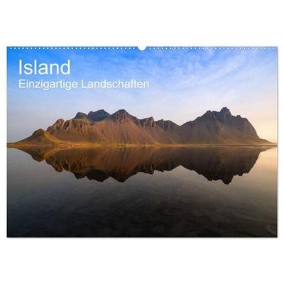 Island - einzigartige Landschaften (Wandkalender 2027 DIN A2 quer), CALVENDO Monatskalender