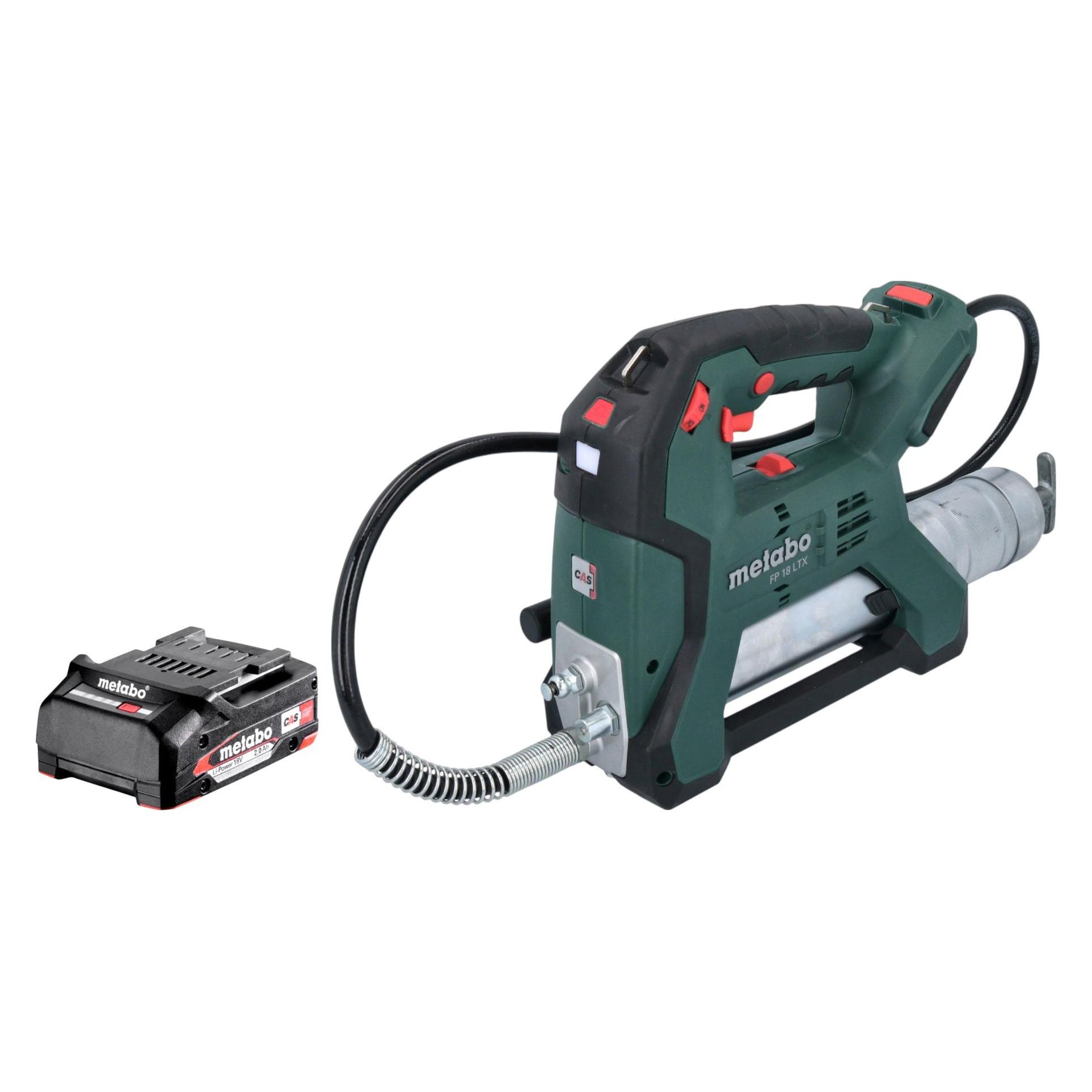 Metabo FP 18 LTX Akku Fettpresse 18 V 690 bar + 1x Akku 2,0 Ah - ohne Ladegerät (Fettpresse) (60318591)