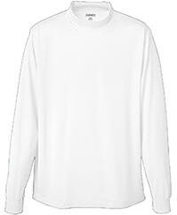 Augusta Sportswear 797 Athletic Wicking Mock Turtleneck T-Shirt in White size Small   Polyester