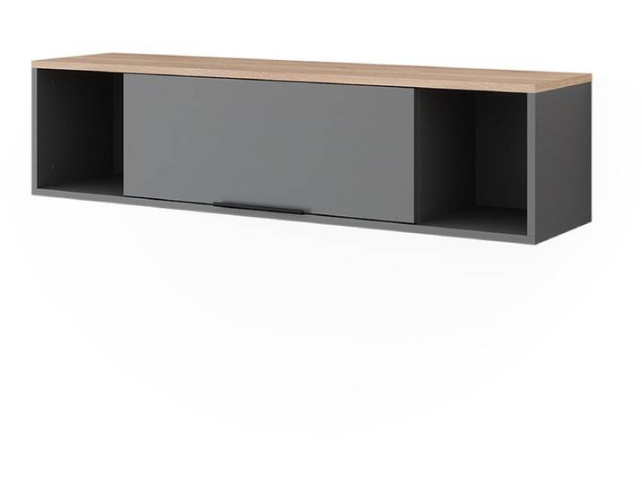 Vicco Betti Wandplank – 120 x 30 cm Antraciet/Sonoma