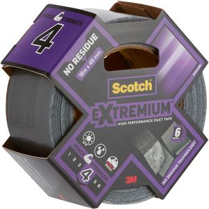 Scotch Gewebeband Extremium No Residue, grau, 48mm x 18,2m
