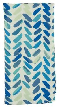 Saro Lifestyle Watercolor Chevron Table Napkins (Set of 12)