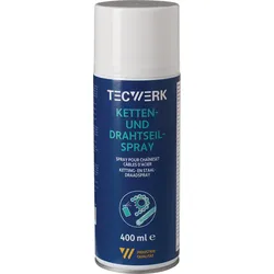 Ketten-/Drahtseilspray gelblich 400ml Spraydose TECWERK