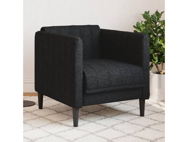 vidaXL Sofa vidaXL Sessel Schwarz Stoff