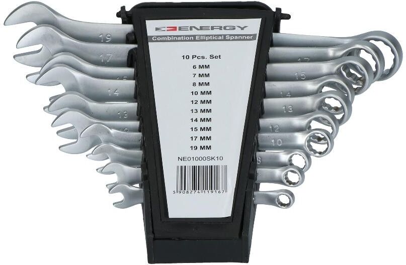ENERGY NE01000SK10 Spanner Set, ring / open ended
