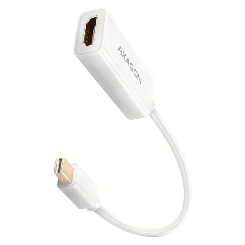 Axagon RVDM-HI14NW Mini-DisplayPort zu HDMI Adapter, 4K/30 Hz, 15 cm lang (Mini DP, HDMI) (RVDM-HI14NW)