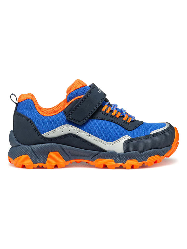 Geox Trekkingschuhe "Magnetar" in Blau/ Orange - 32