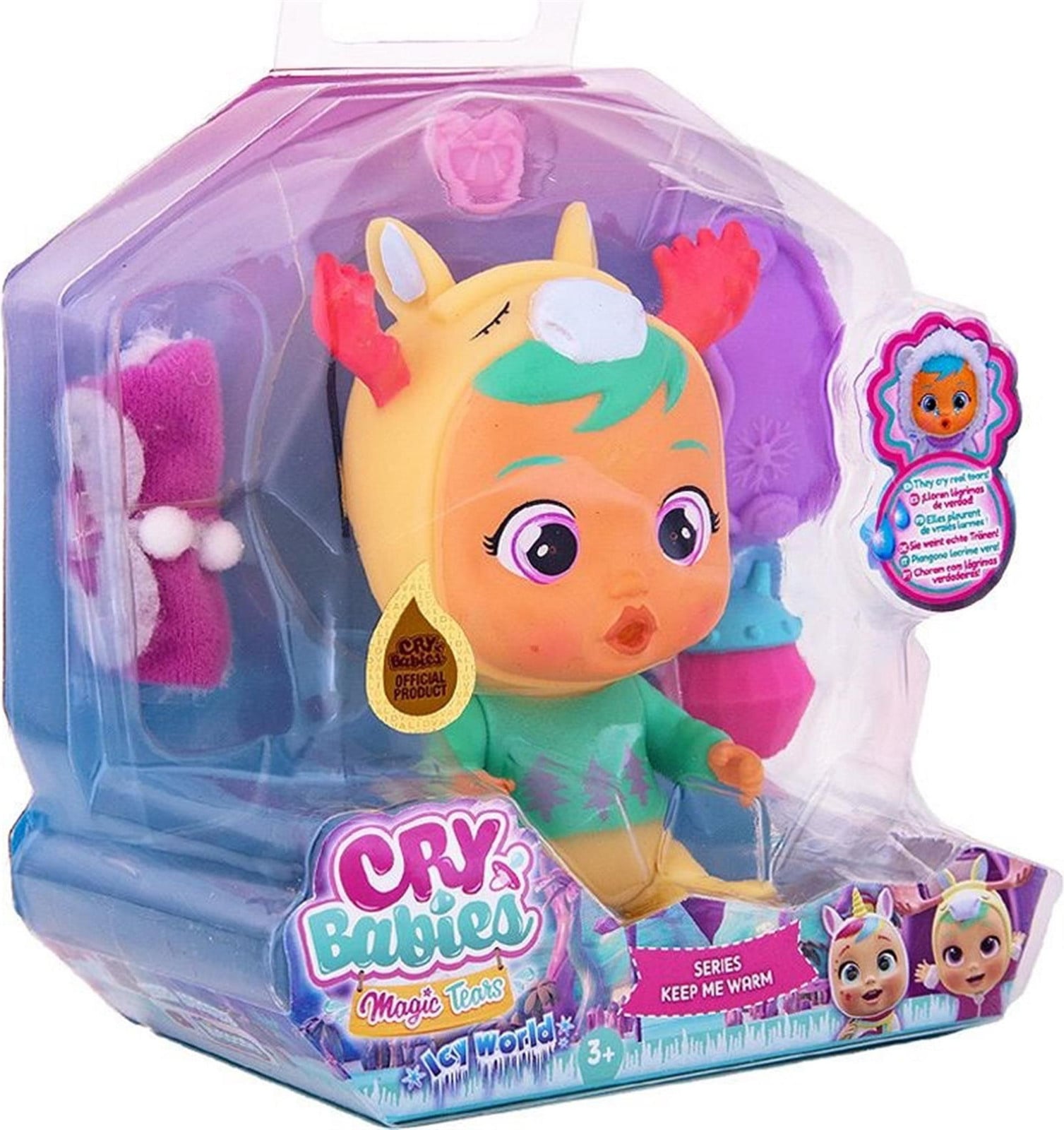 IMC Toys Cry Babies Magic Tears Keep me Warm Panenka Riley 905788
