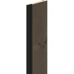 OSMO Fassade Verto Fichte 21x146 sf 510cm Black-Str. Sichtseite riffelgesägt,Vergrauungslasur VE 4 Stk.