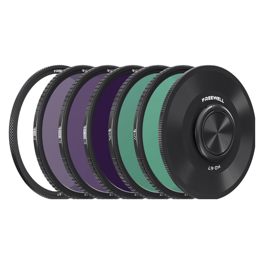 Freewell Five filters kit M2 Series (67 mm, ND Filter, Polarisationsfilter, UV-Filter) (FW-67M2-5PACK)