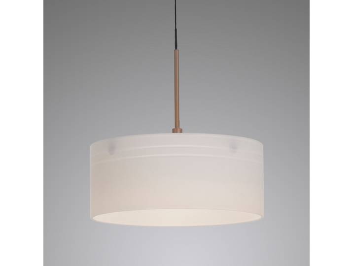 Suspension LED 20 x 50 x 20cm Beige 1 Verre opale Fer laqué LED Module LED