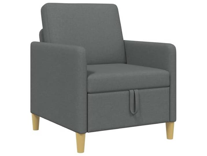 Favemtsl 1-Sitzer Sofa mit Stauraum Sessel Dunkelgrau 72x78x87 cm Kompakter Polstersessel für Wohnzimmer und Schlafzimmer mit praktischem Klappsitz für ordentliches Verstauen im Alltag.