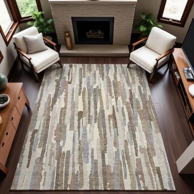 Addison Rugs Premium Washable Super Soft Global Stripes Mayfield Rug