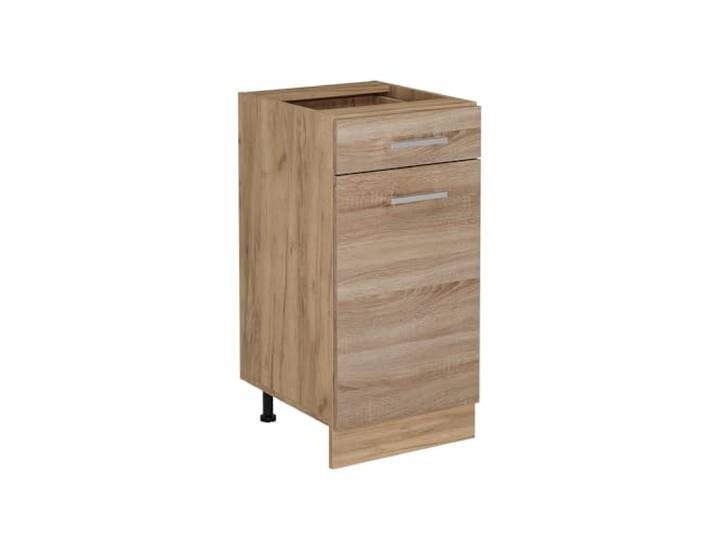 Vicco Küchenunterschrank R-Line, Sonoma, 40 cm 1 Schublade · Ohne Arbeitsplatte · Höhenverst. Füße · Leichter Zugriff · Frei kombinierbar