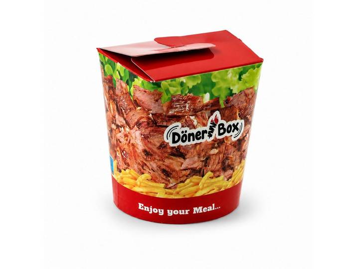 COFI 1453 Servierschale Dönerbox 16 oz ca. 500 ml, (Spar-Set, 1500-tlg), Dönerbox Motiv ansprechendem verkaufsförderndem, modernem Design