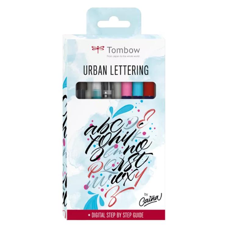 Tombow Urban Lettering Set (6x) (LS-WSBHS)