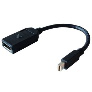 HP Enterprise HP Single miniDP-to-DP Adapter Cable DisplayPort-Kabel DisplayPort Mini Schwarz (2MY05AA)