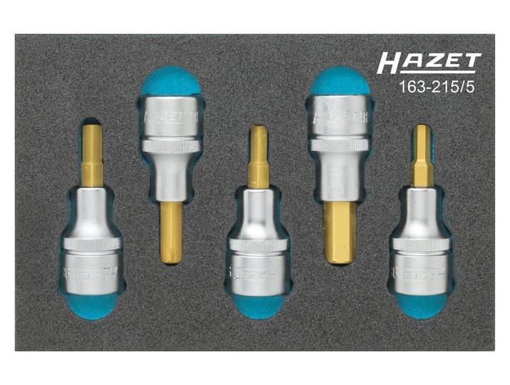 Hazet Bit set 1/2 (12.5 mm) 5-piece 163-215/5