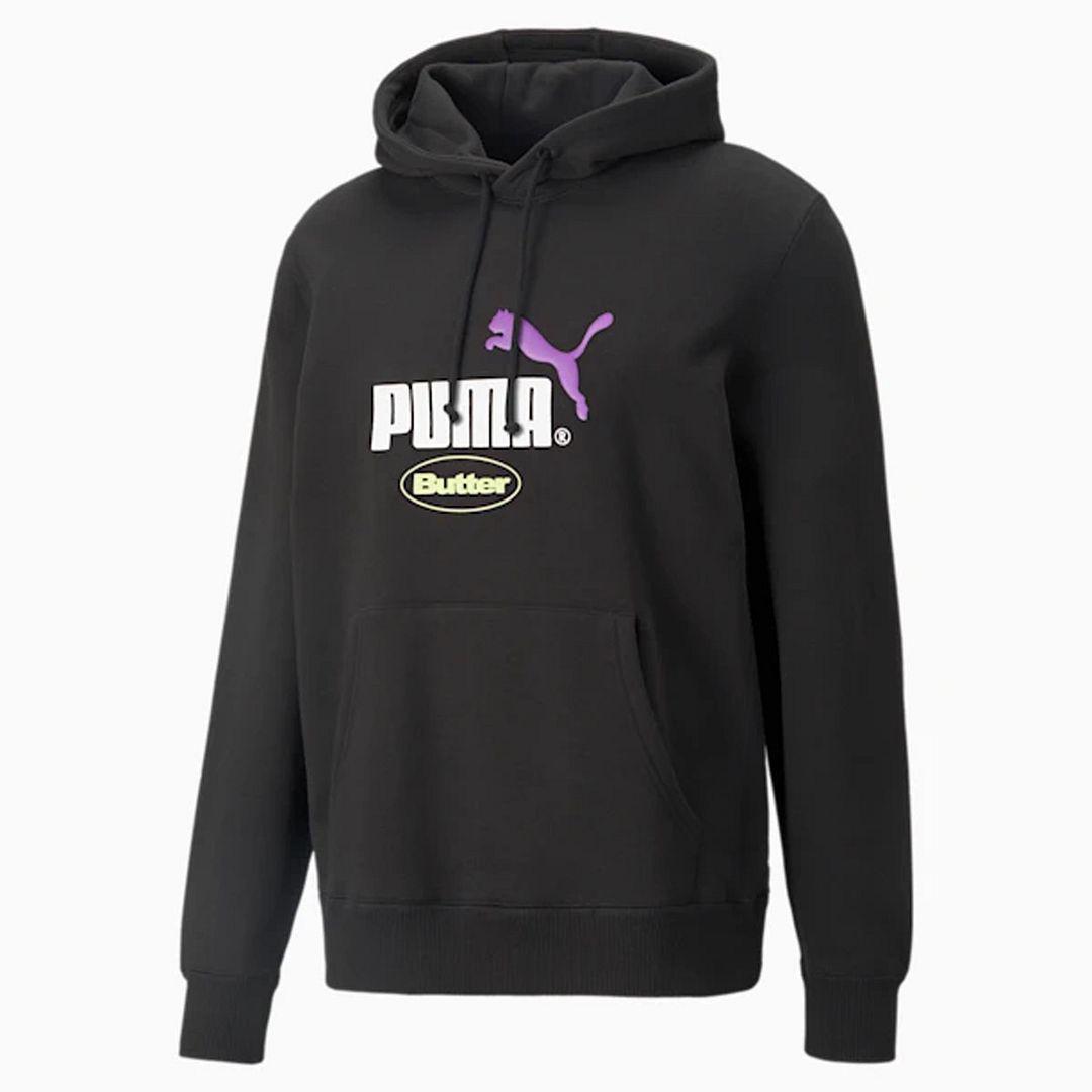 Puma x Butter Goods Lange Mouw Zwart Pullover Mannen Grafisch Logo Hoodie 532438 01