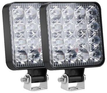 Uplifted Finds 48W LED Work Light Bar IP68 Waterproof Off Road Spotlight For Trucks SUVs And Tractors 2 Pcs