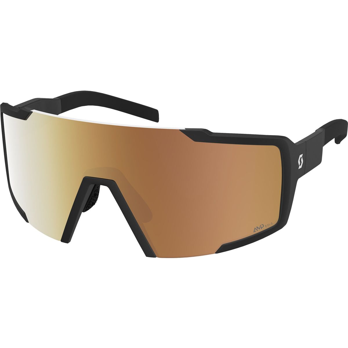 Scott Sunglasses Shield Compact LS black / amp ls gold chrome s1-3 (0001) 2892340001374